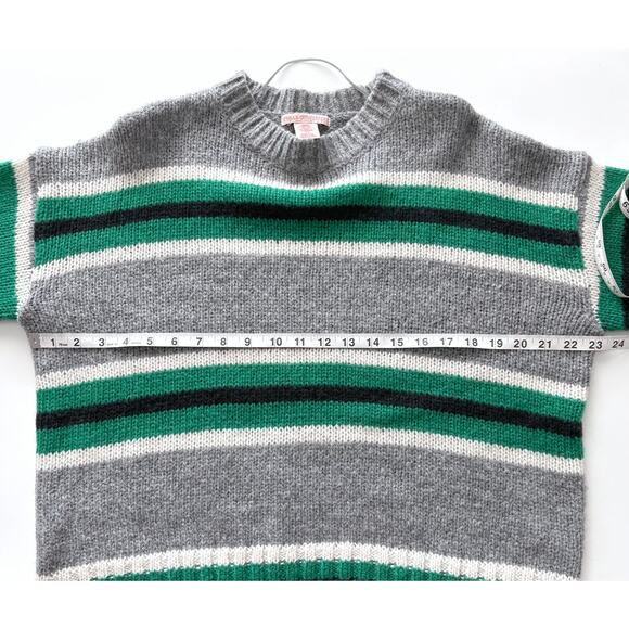 Urban Outfitters Oversized Striped Boyfriend Sweater Small Preppy Academia Crew - Picture 9 of 10